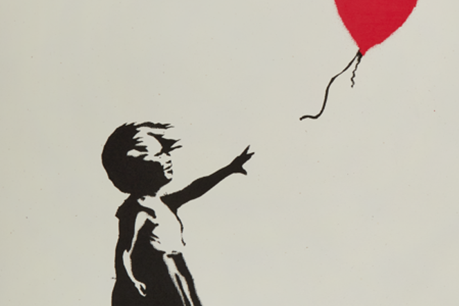 Girl With Balloon and Banksy’s shoes among his artwork on sale
