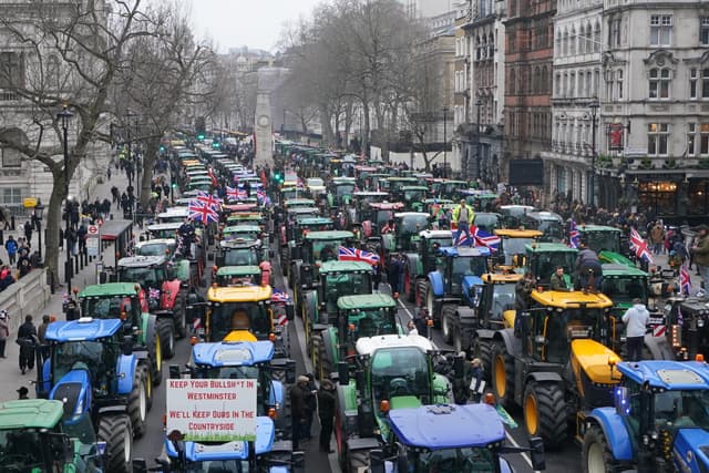 Farmers protest