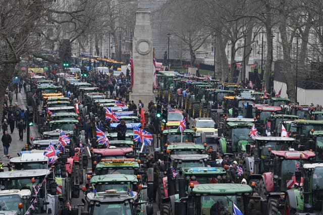 Farmers protest