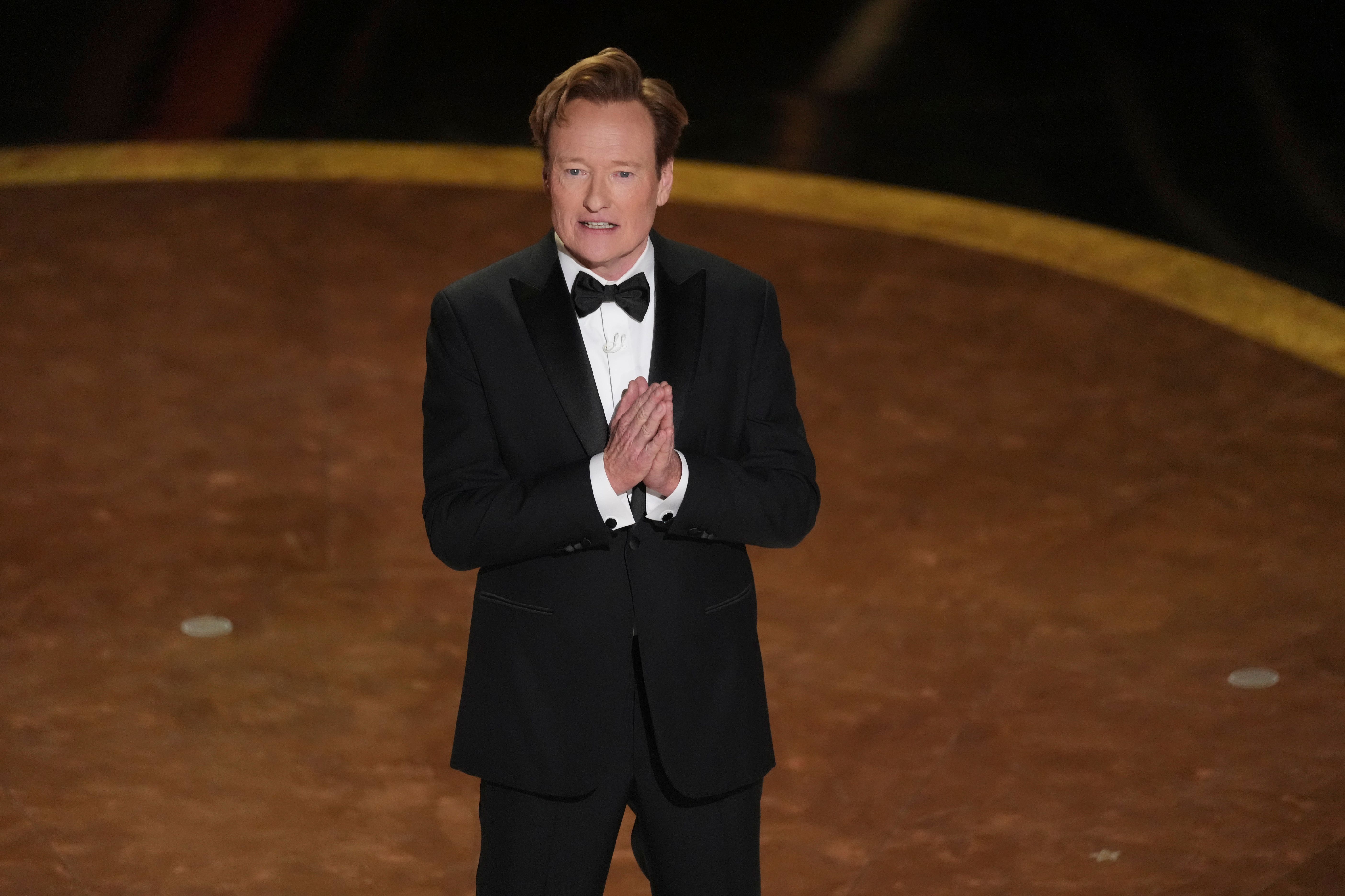 Oscars host Conan O’Brien addresses Emilia Perez controversy in opening speech