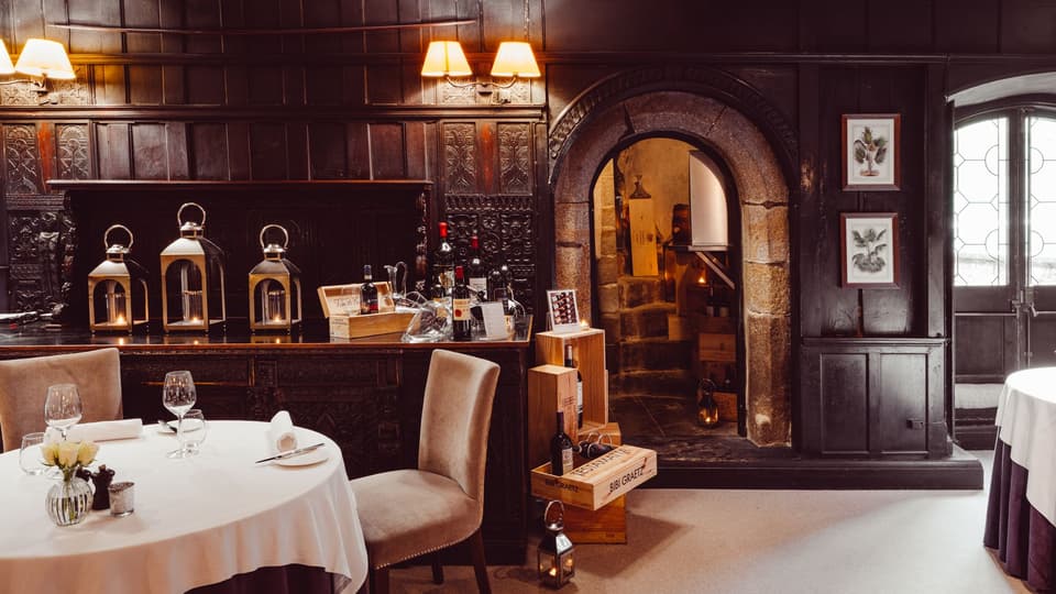 panelled dining room