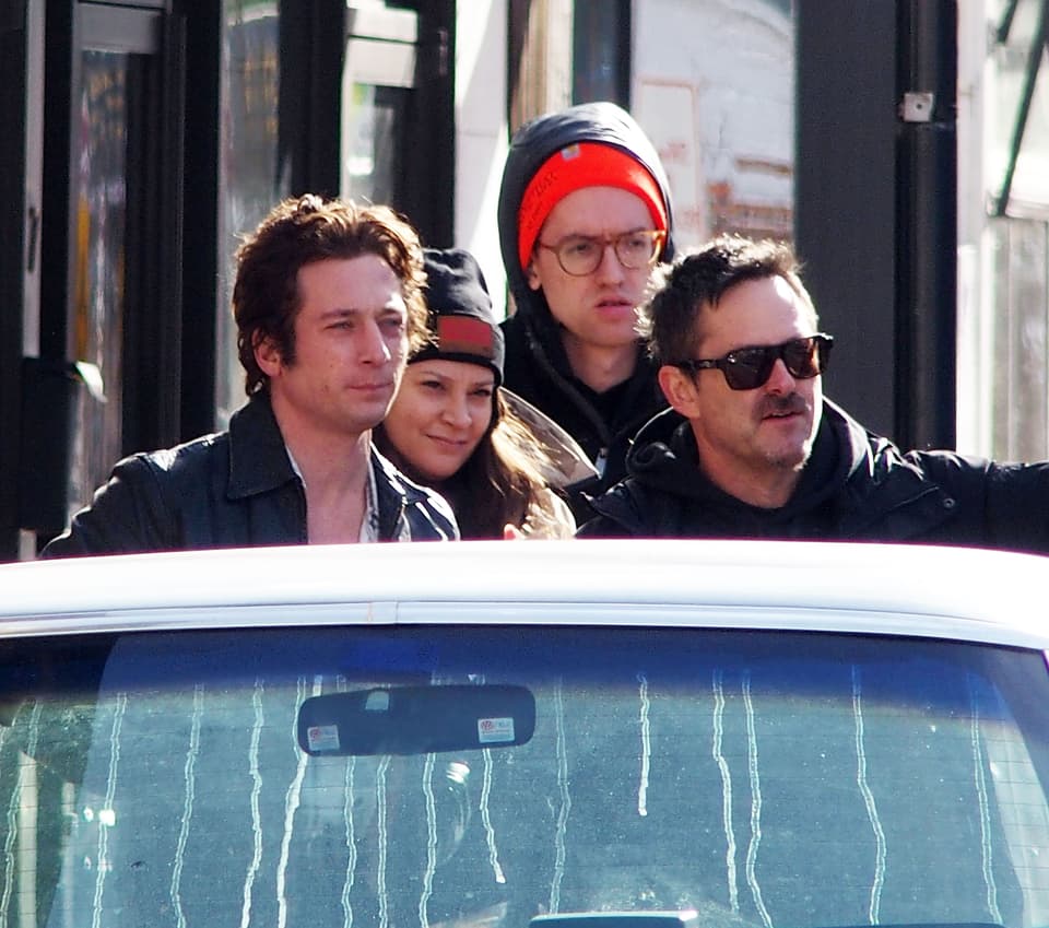 FREEHOLD, NJ - JANUARY 10: Jeremy Allen White and director Scott Cooper on the set of "Deliver Me From Nowhere" the Bruce Springsteen biopic on January 10, 2025 in Freehold, New Jersey