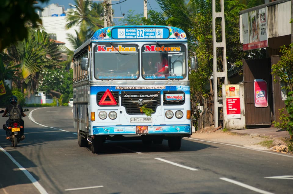 A Sri Lankan bus