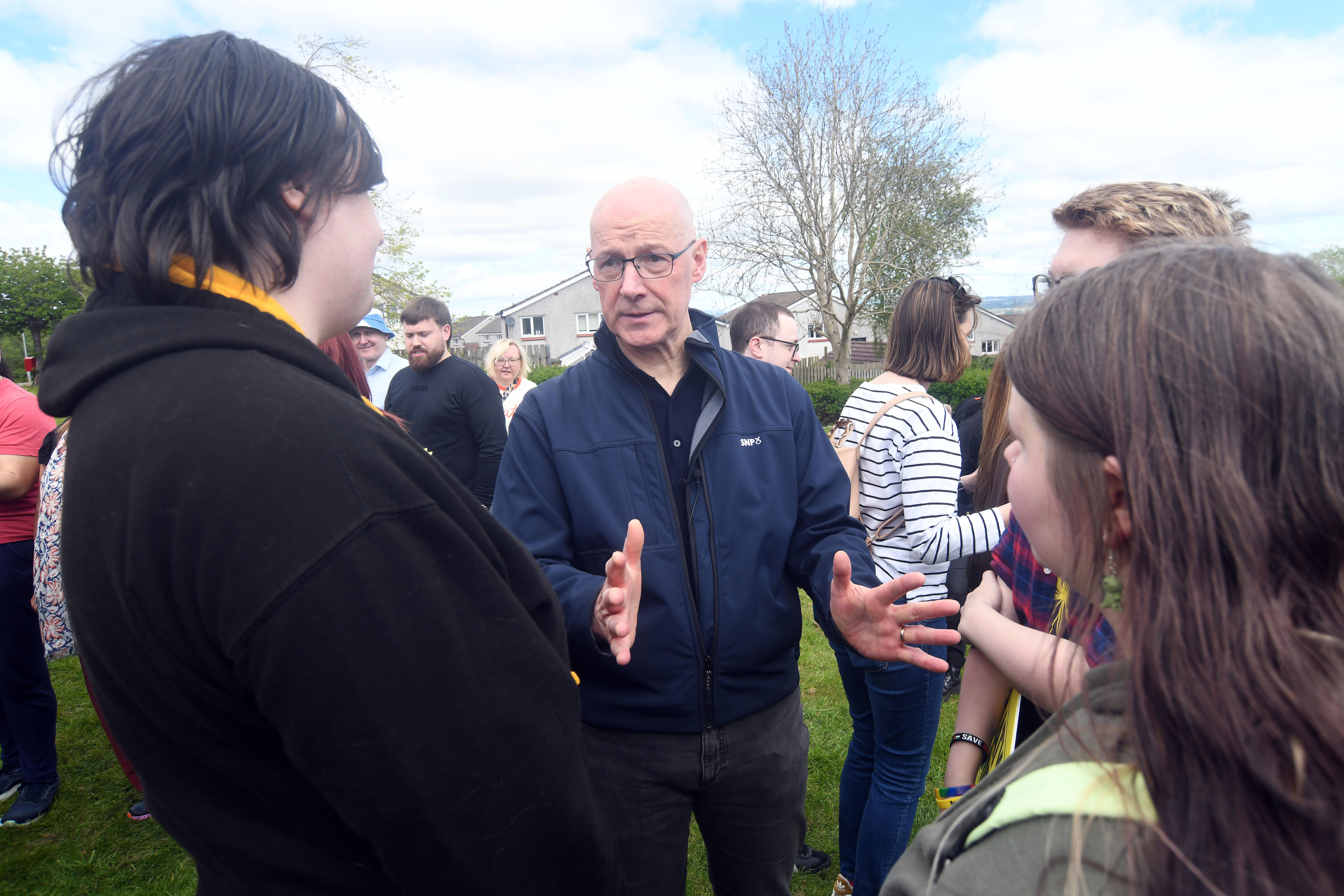 John Swinney says campaigning in Holyrood by-election is ‘tough’
