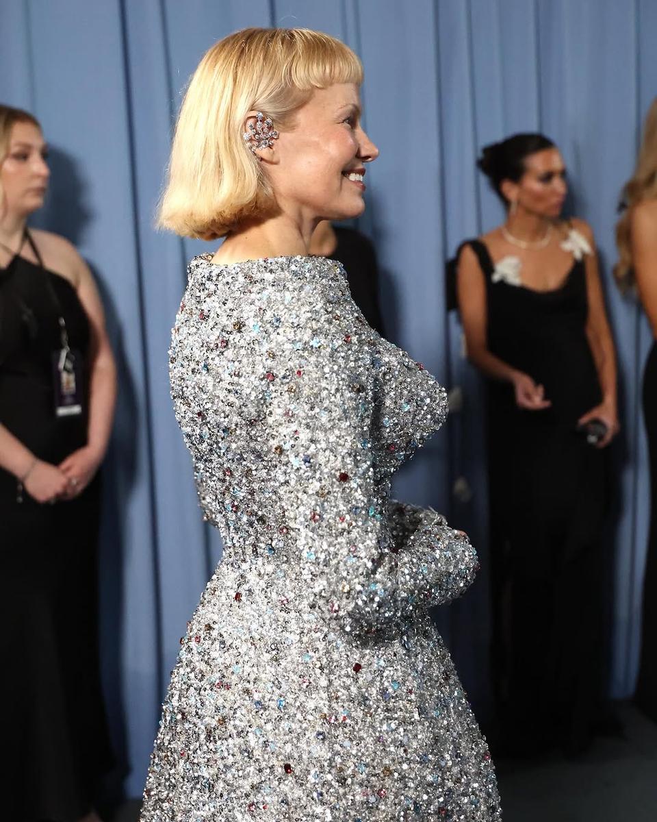 Pamela Anderson on The Met red carpet