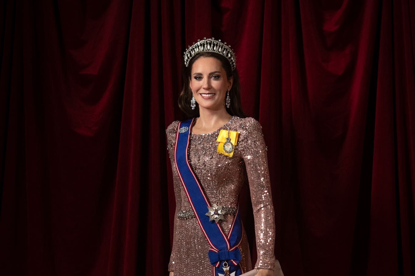 A new wax figure of the Princess of Wales