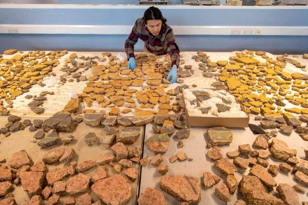 Archaeological ‘jigsaw’ reveals 2,000-year-old Roman wall paintings