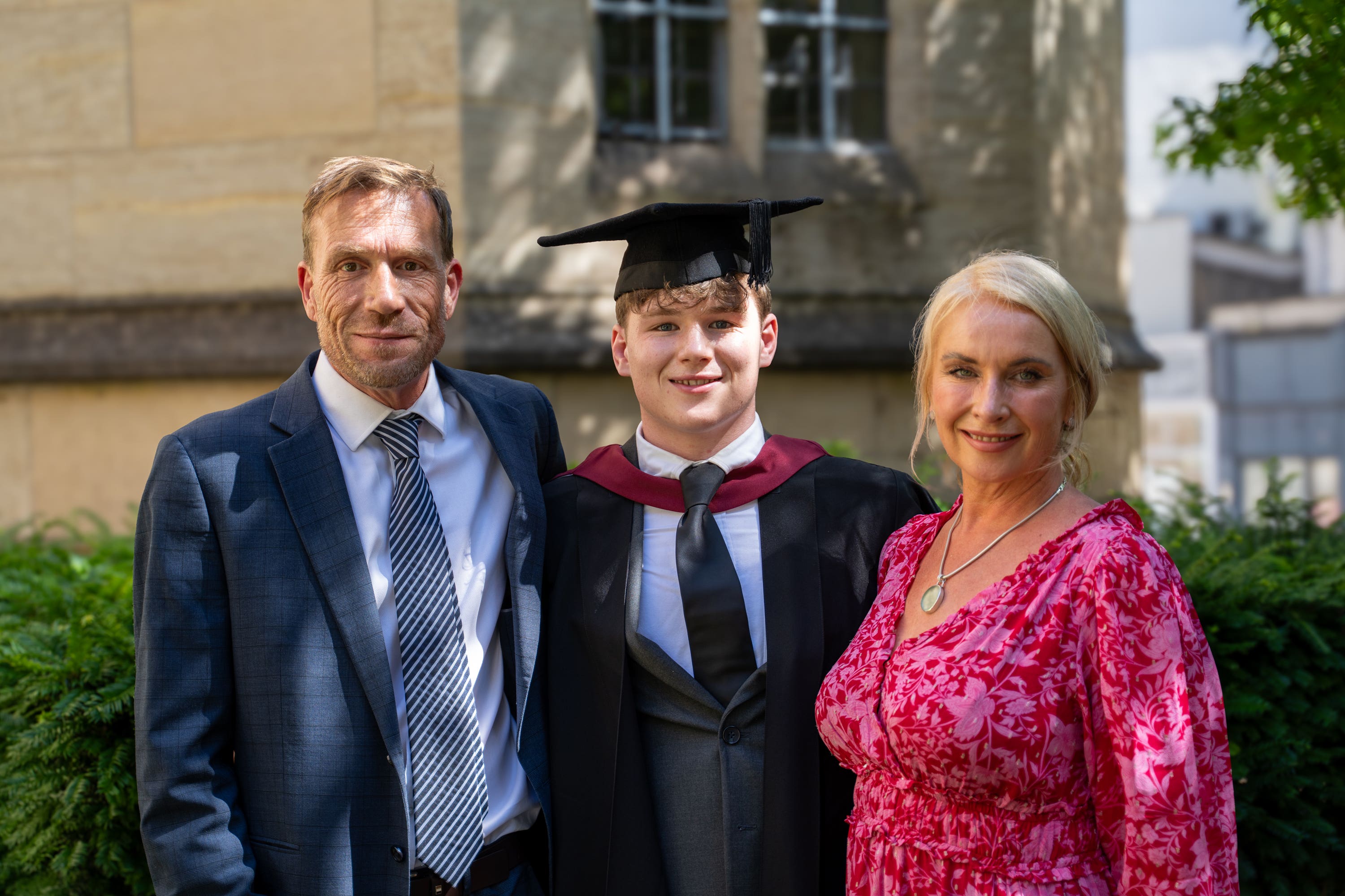 Student overcomes severe spinal injury to graduate with first class degree
