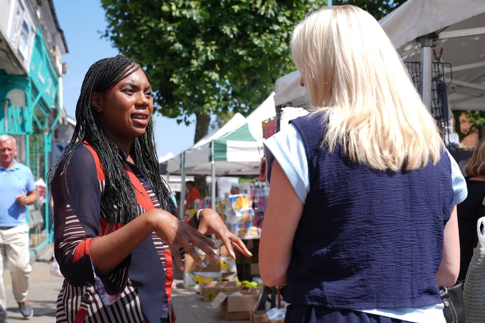 Kemi Badenoch visit to Epping