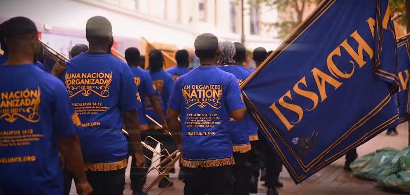 People marching in Croydon