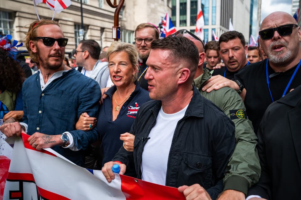 "Unite The Kingdom" Rally And Counter Rally By Stand Up To Racism Takes Place In Central London
