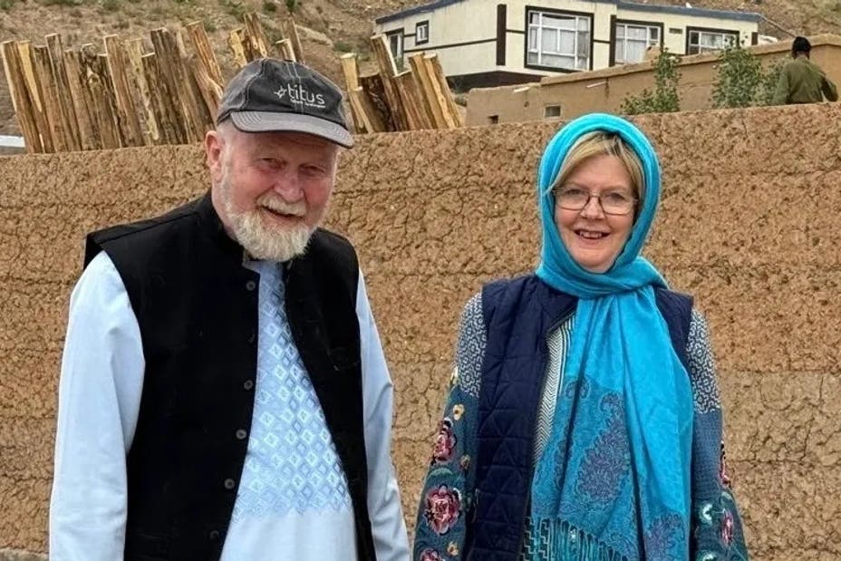 Elderly British couple detained by Taliban for months arrive in UK