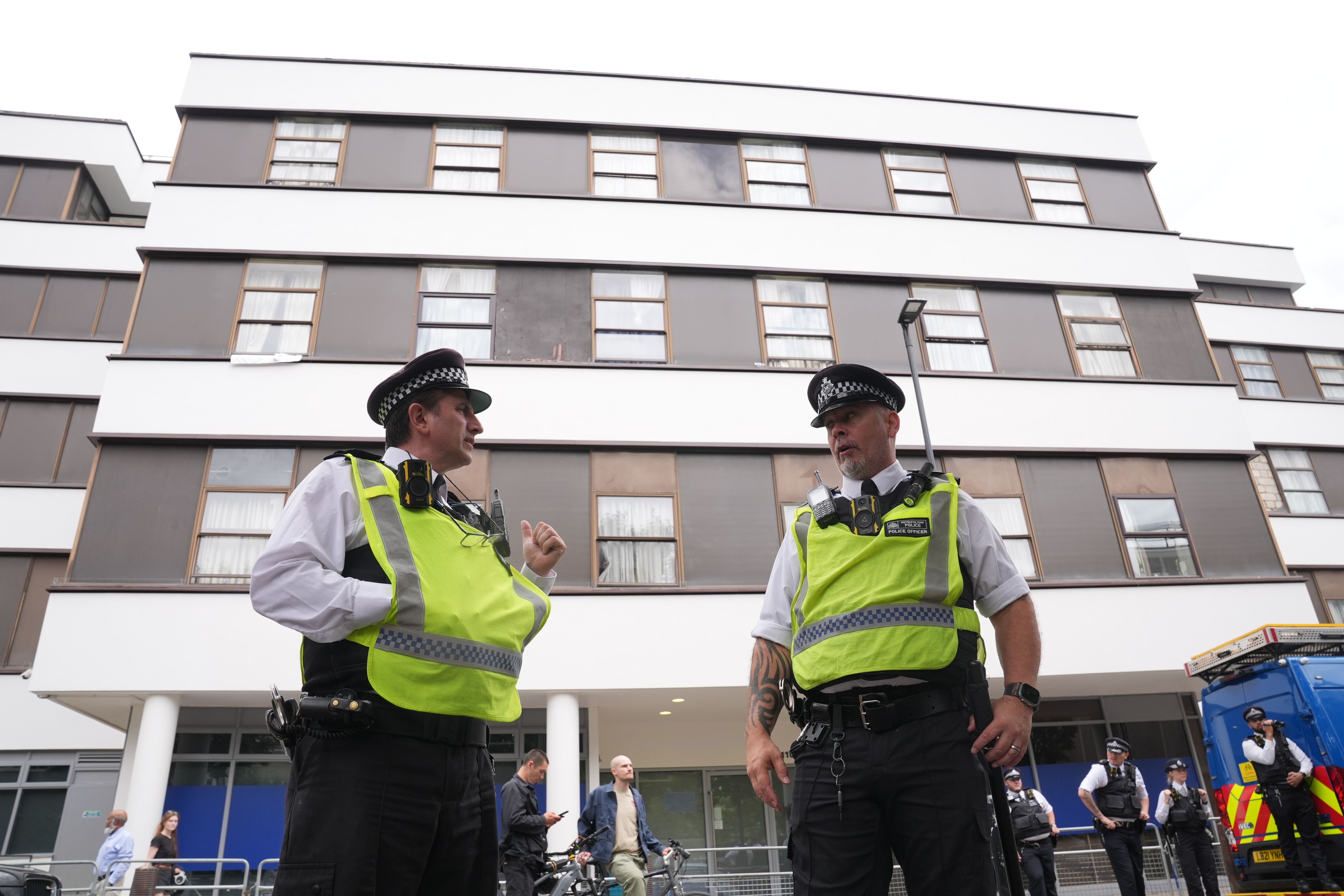 Man charged with arson after fire at London asylum hotel 