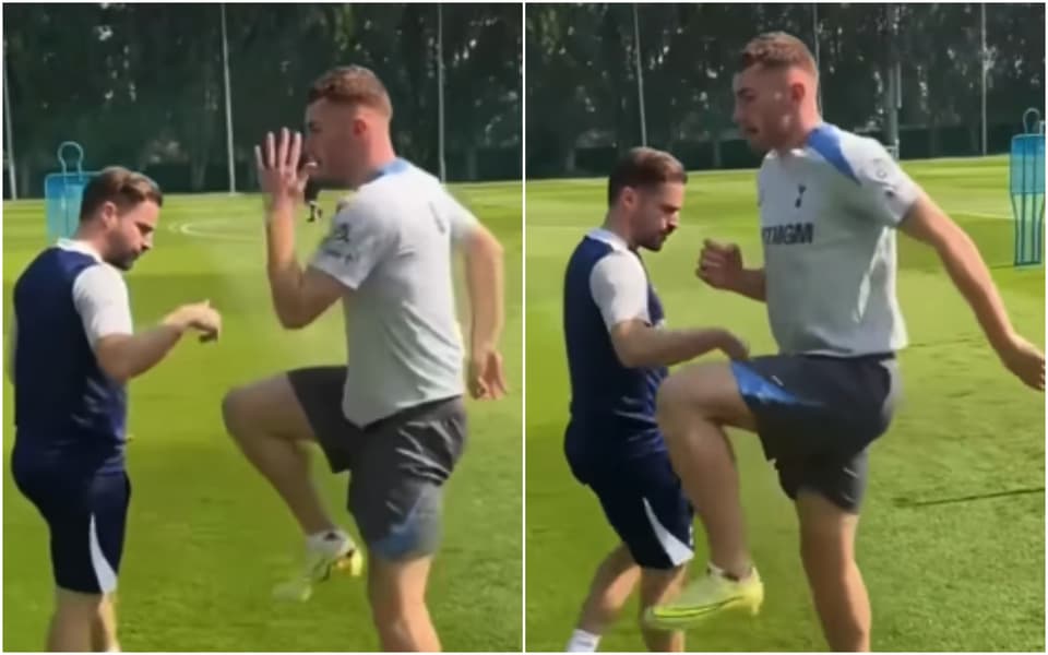 Dejan Kulusevski training in Dubai