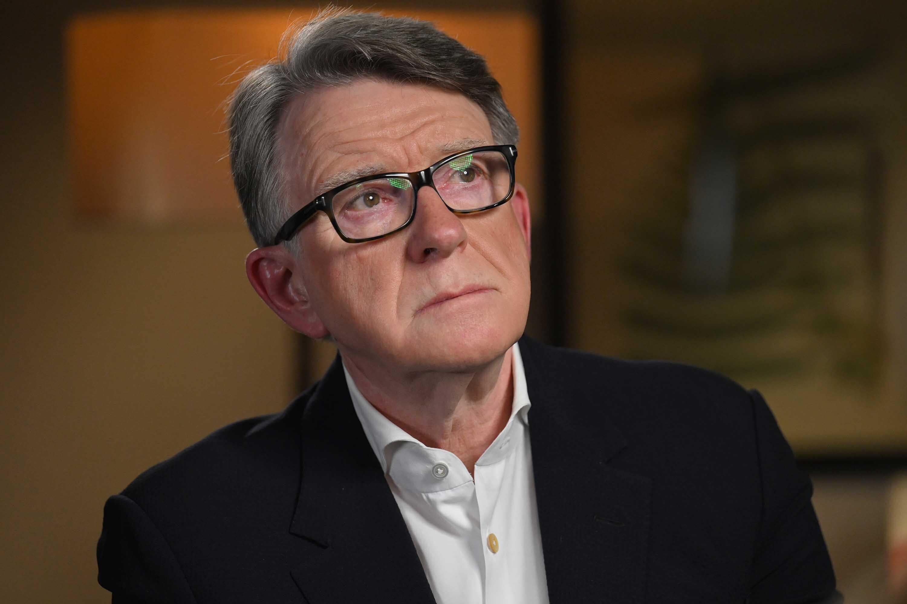 Lord Peter Mandelson refuses to apologise for association with Jeffrey Epstein