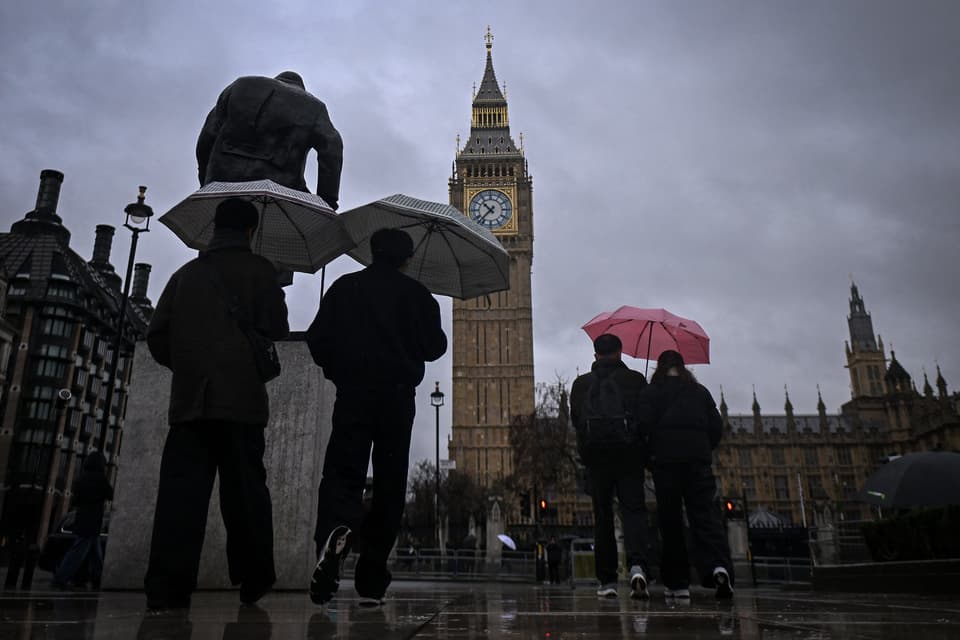 BRITAIN-WEATHER-RAIN