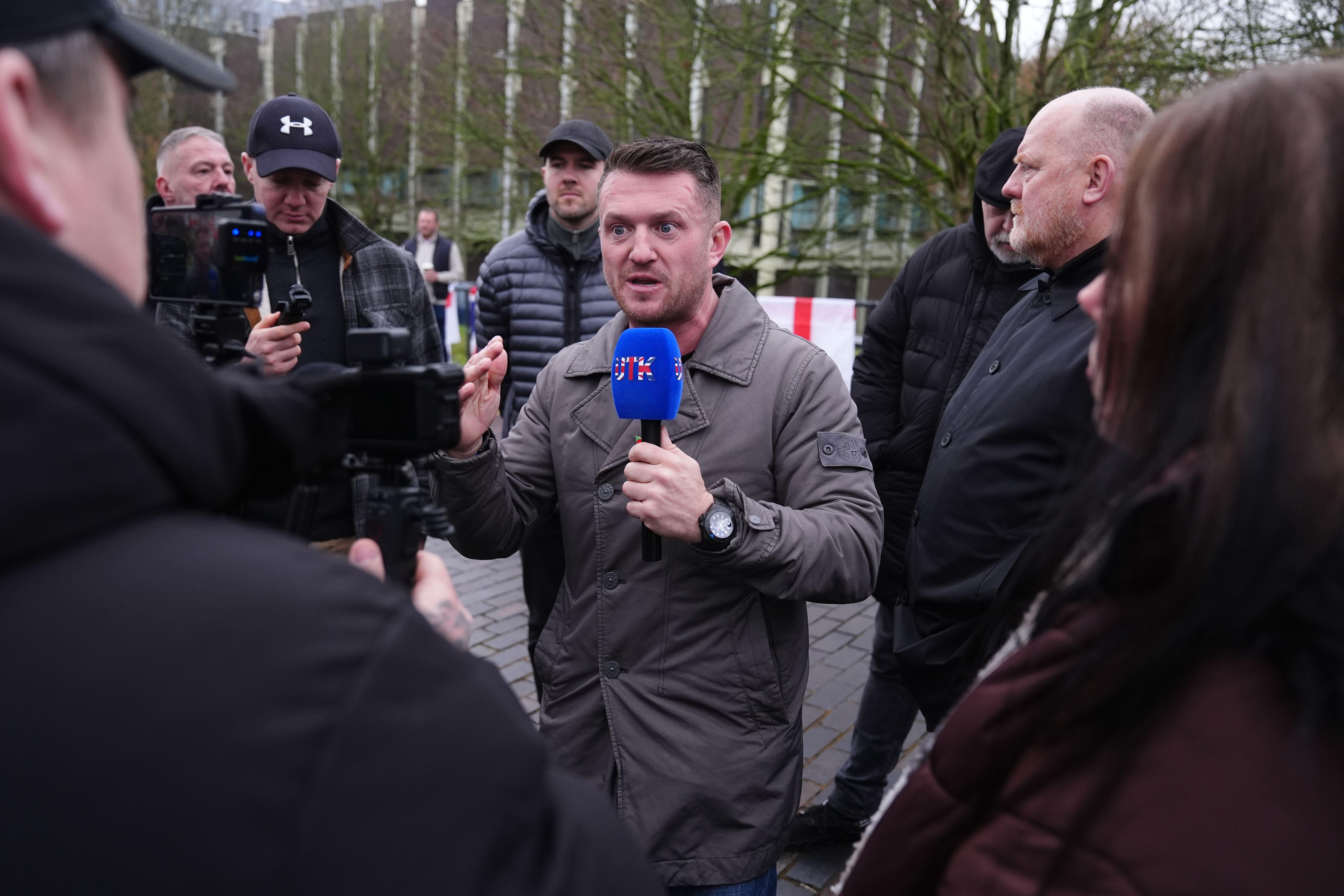 Labour urges Reform by-election candidate to reject Tommy Robinson’s backing