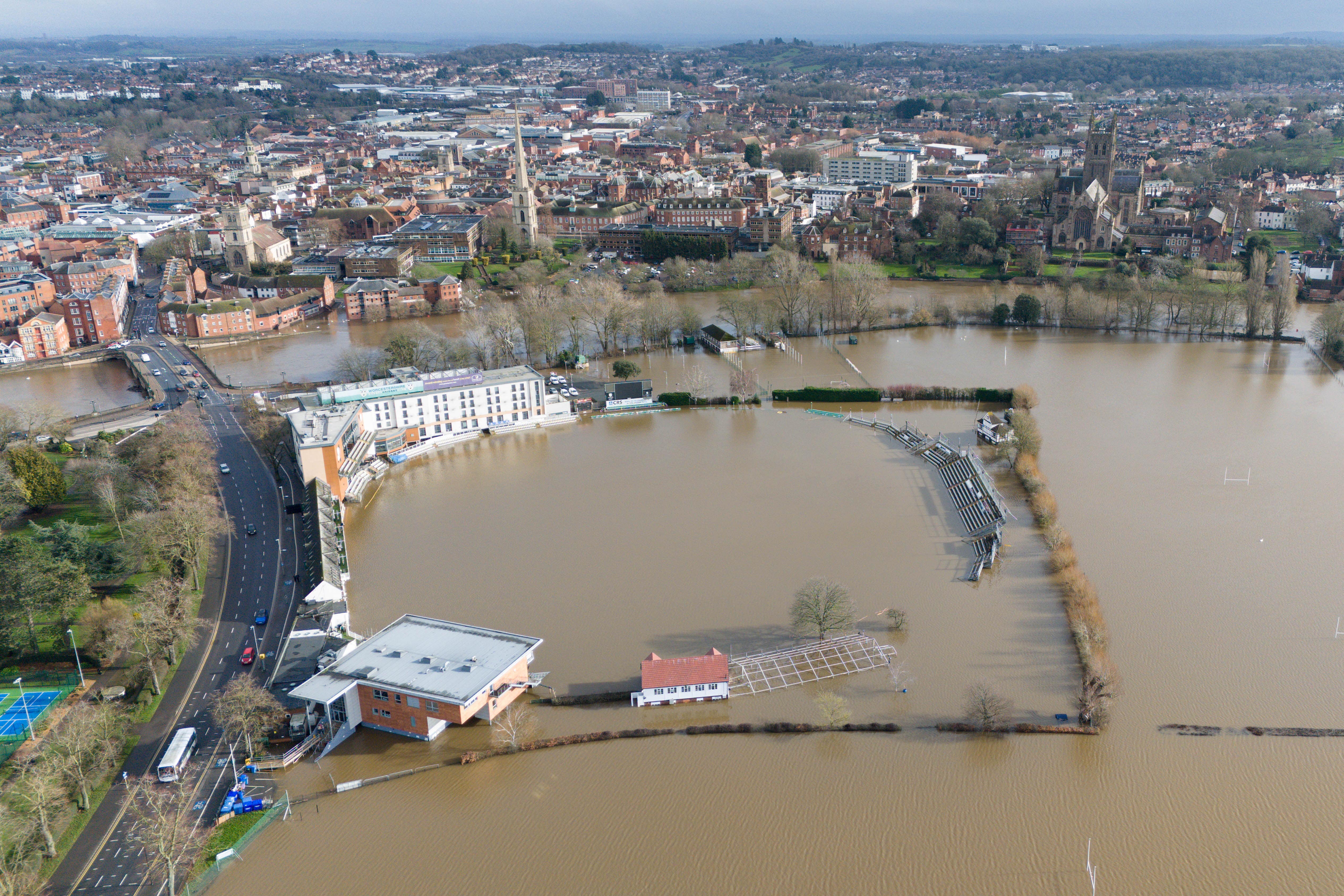 ‘No sign’ of dry spell for at least a week, forecasters warn as floods continue