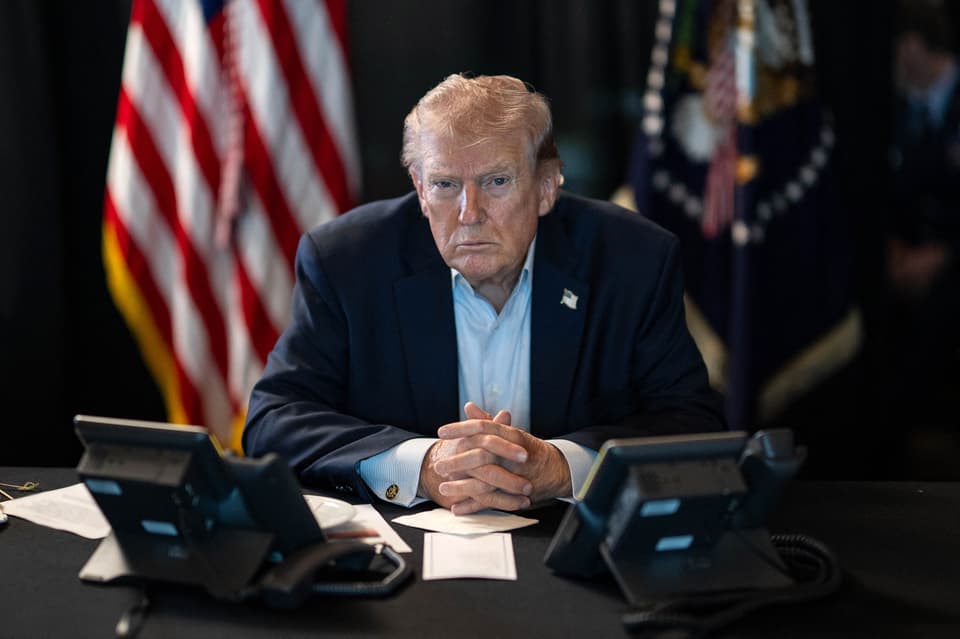 TOPSHOT-US-IRAN-ISRAEL-WAR-TRUMP