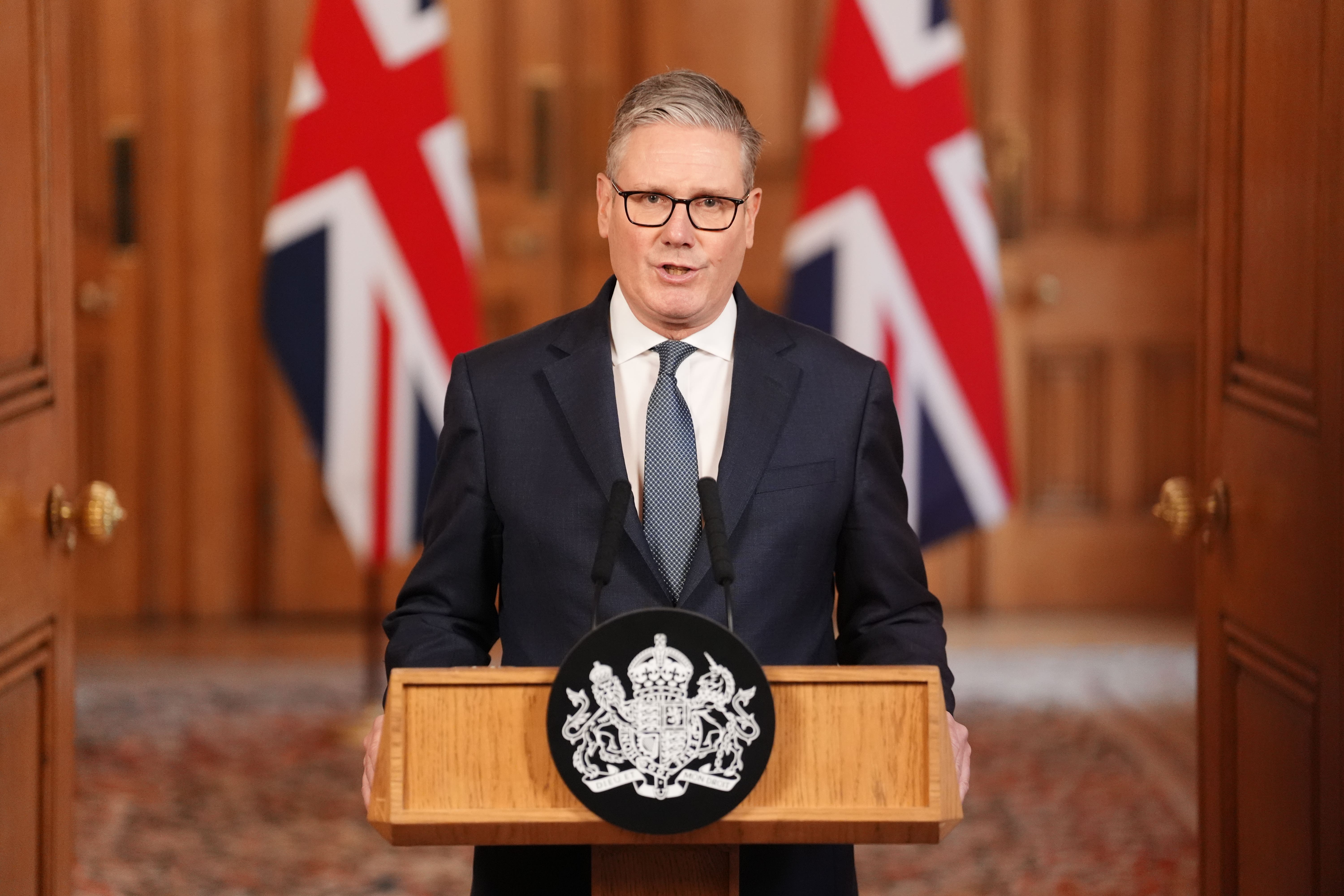 Starmer warns against profiteering as Trump vows to ‘finish the job’ in Iran