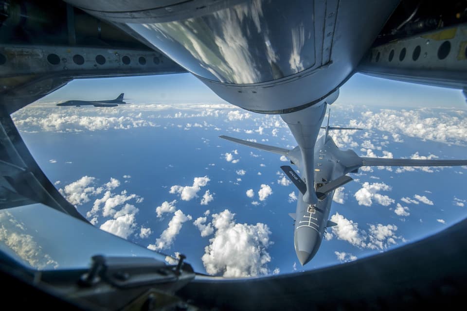 This US Air Force handout photo obtained