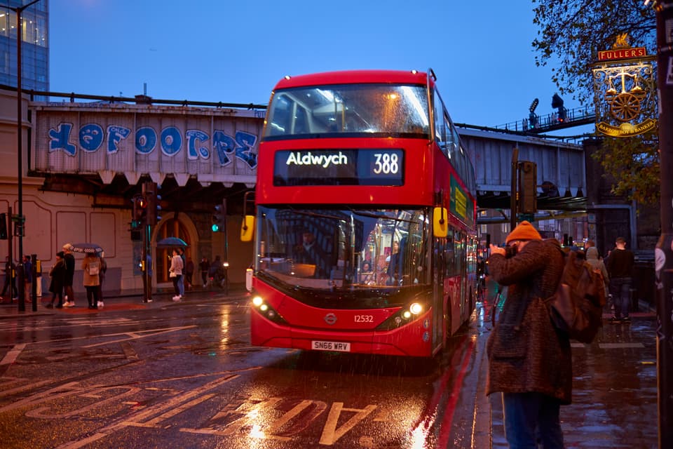 Red London bus