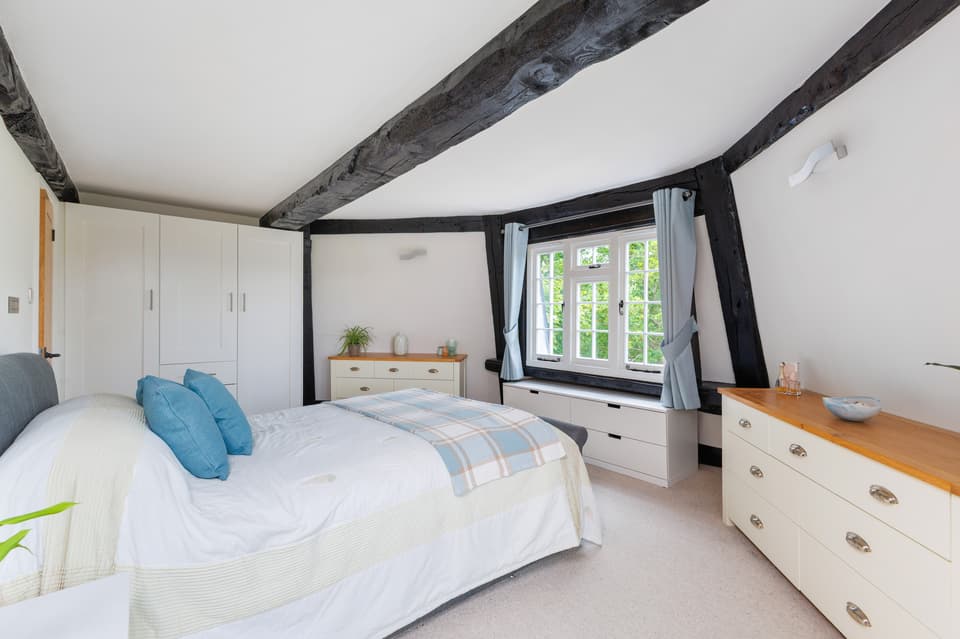 The three upper floors of the windmill have all been turned into bedrooms