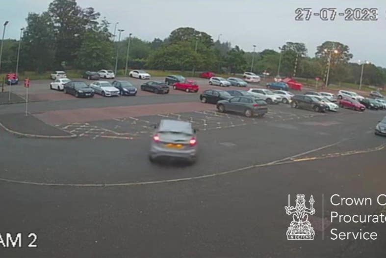 Domestic abuser drove at wife at speed on day she took her own life, CCTV shows