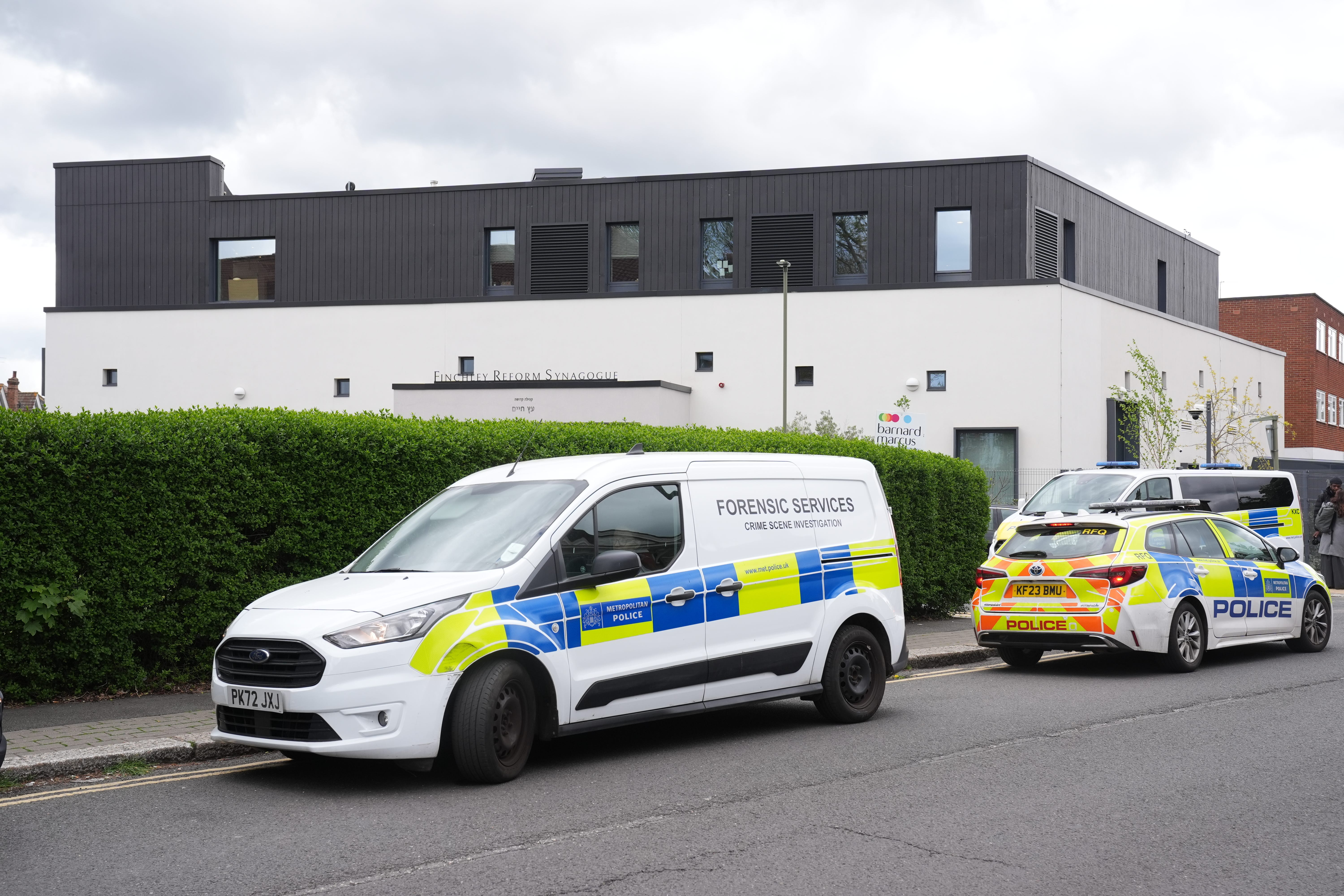 Two sought over attempted arson attack at north London synagogue