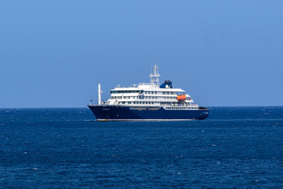 A general view of the cruise ship MV Hondius 