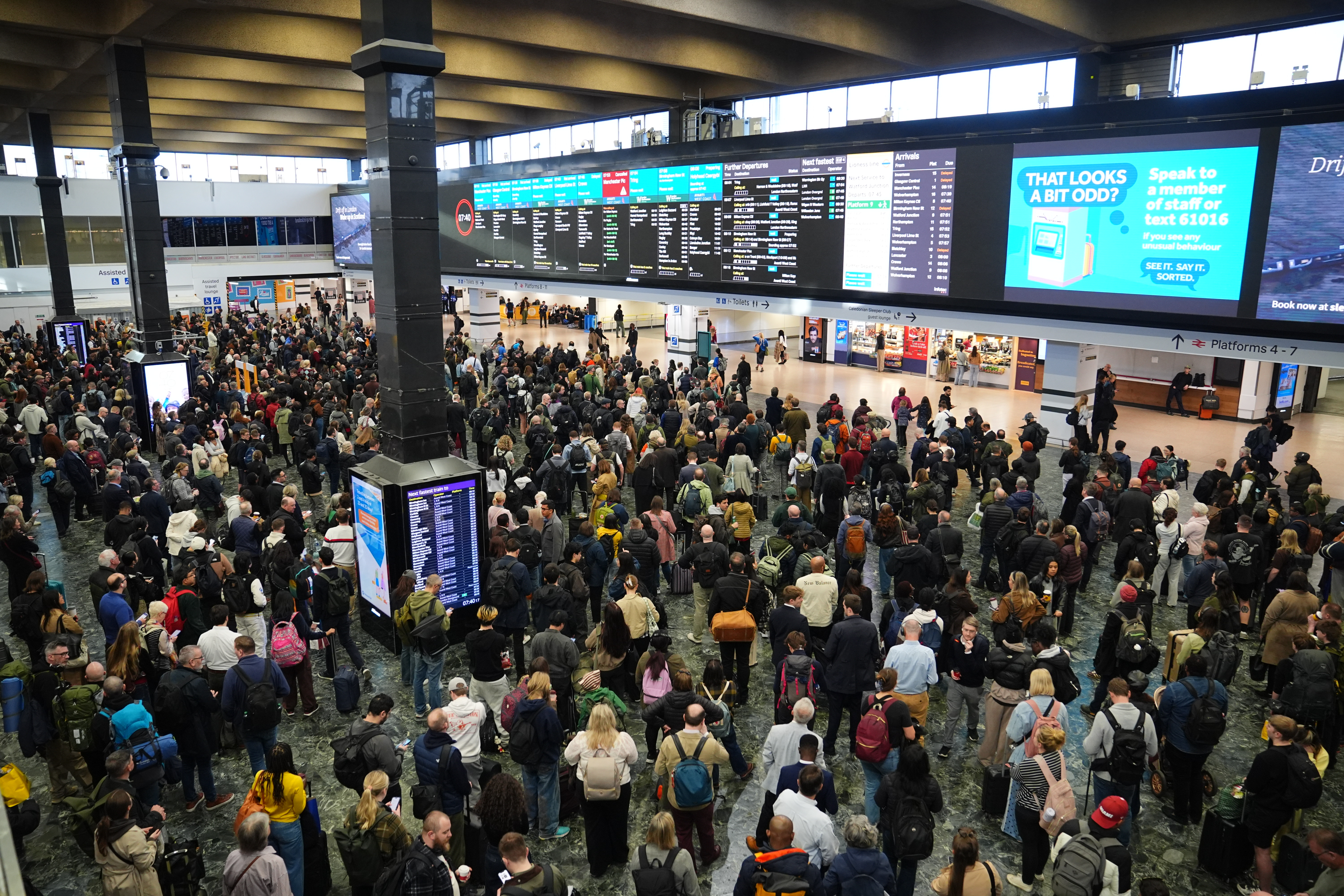 London travel LIVE: Euston rail disruption until the end of the day after wire damage