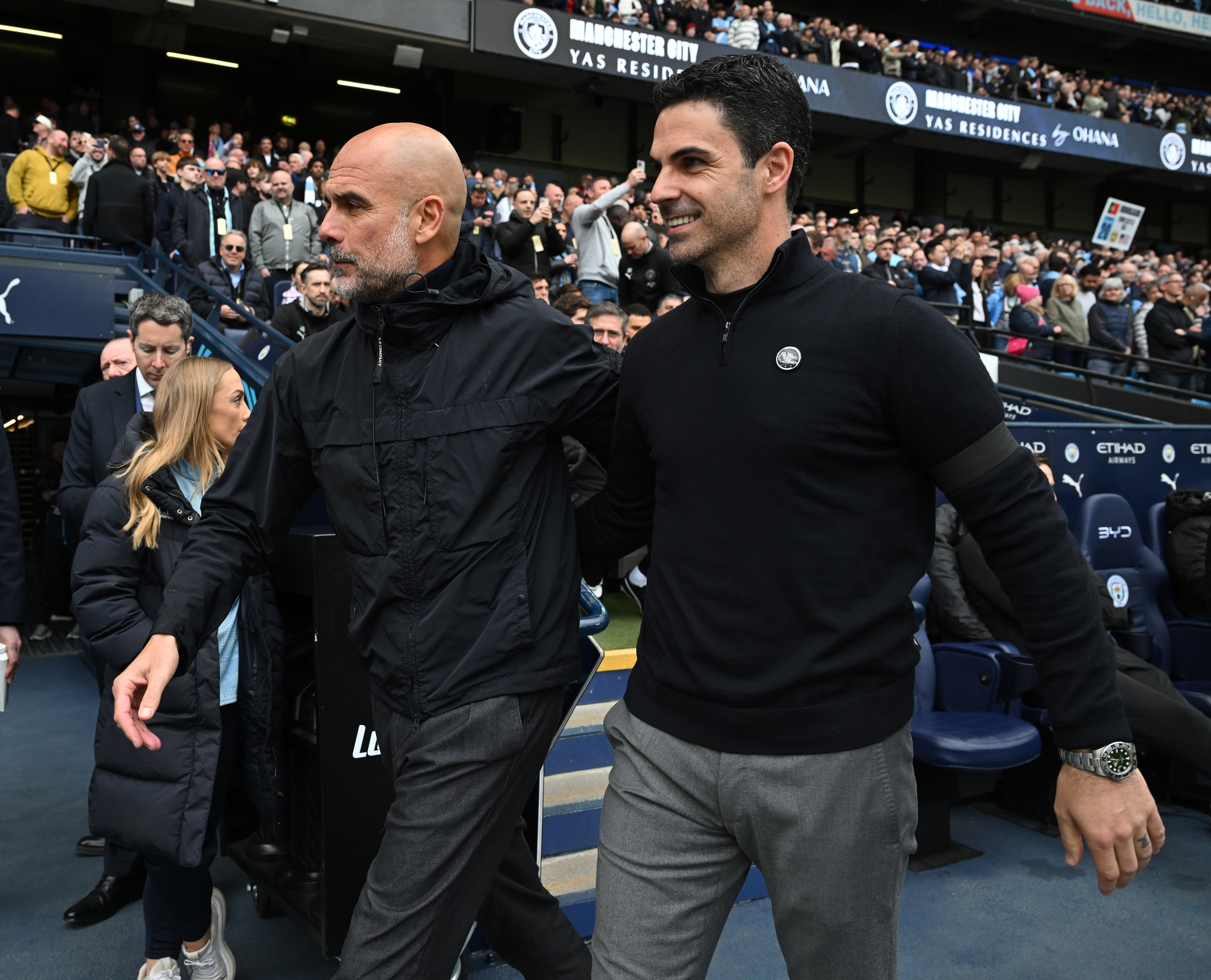 Pep Guardiola sends message to Mikel Arteta after Arsenal clinch title