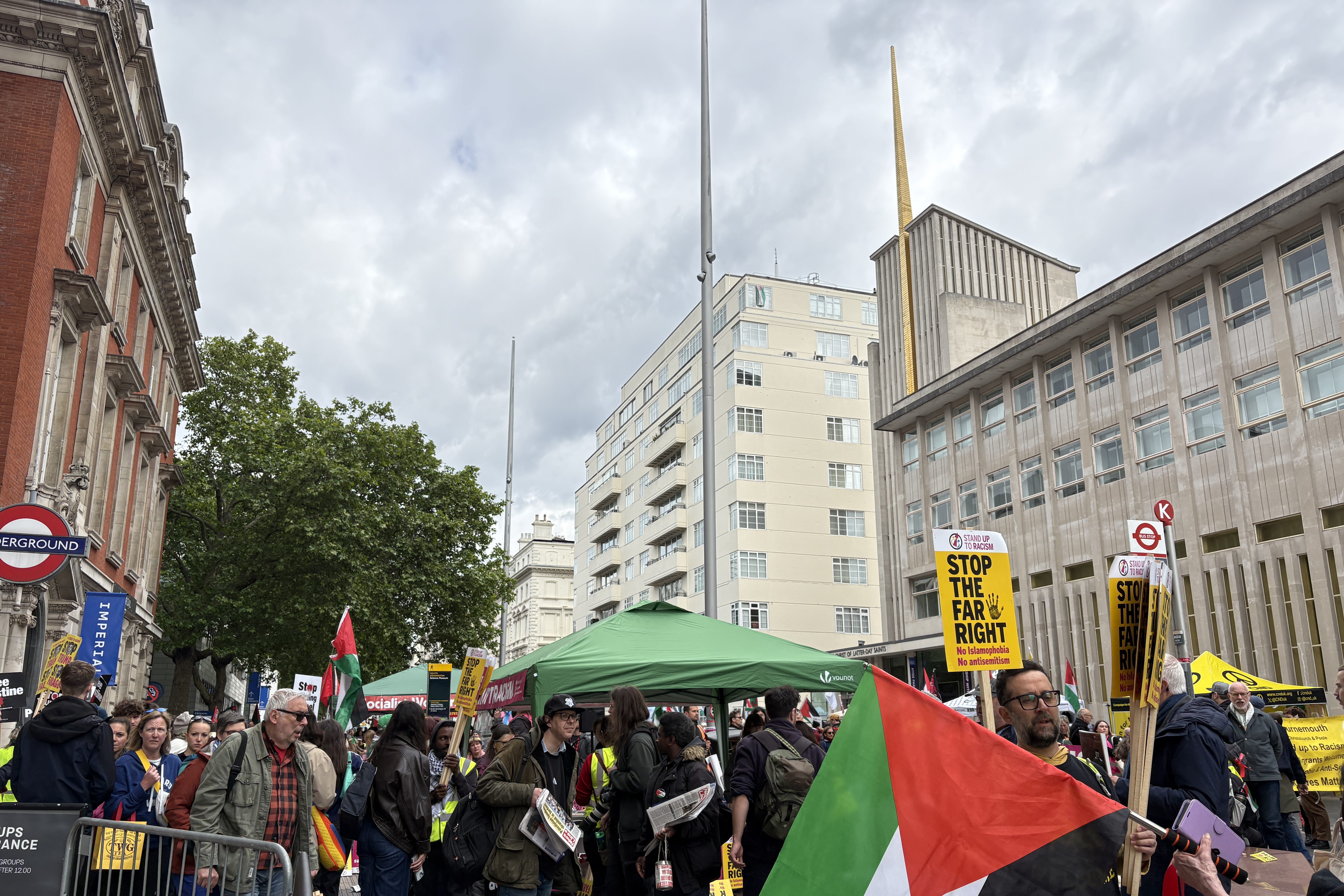 Thousands of people descend on London for two major protests