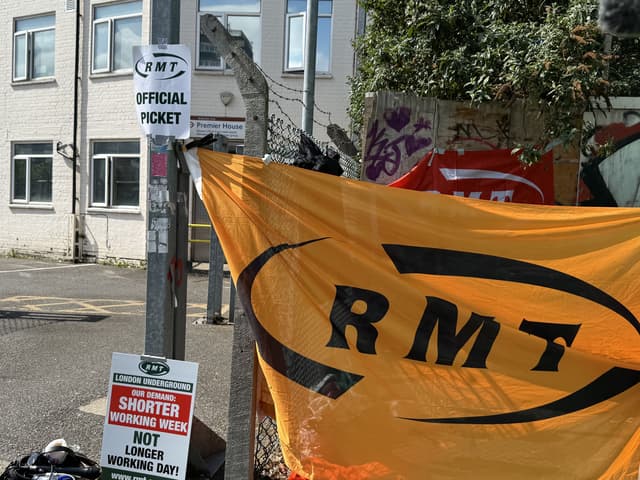 Members of the RMT union were due to walk out at 12 noon on Tuesday (PA)
