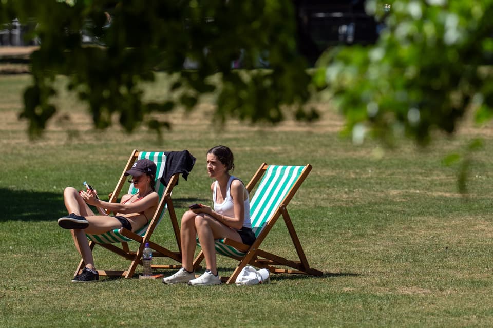 <p>London has been hit by a heatwave</p>