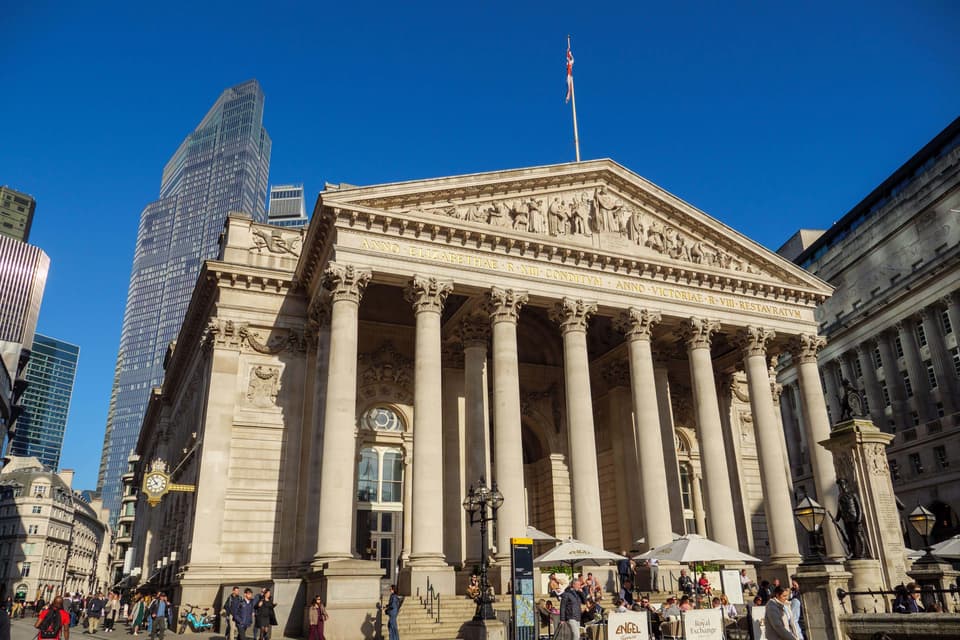 The retail arm of London landmark the Royal Exchange has been put up for sale four years after it last changed hands (Alamy/PA)