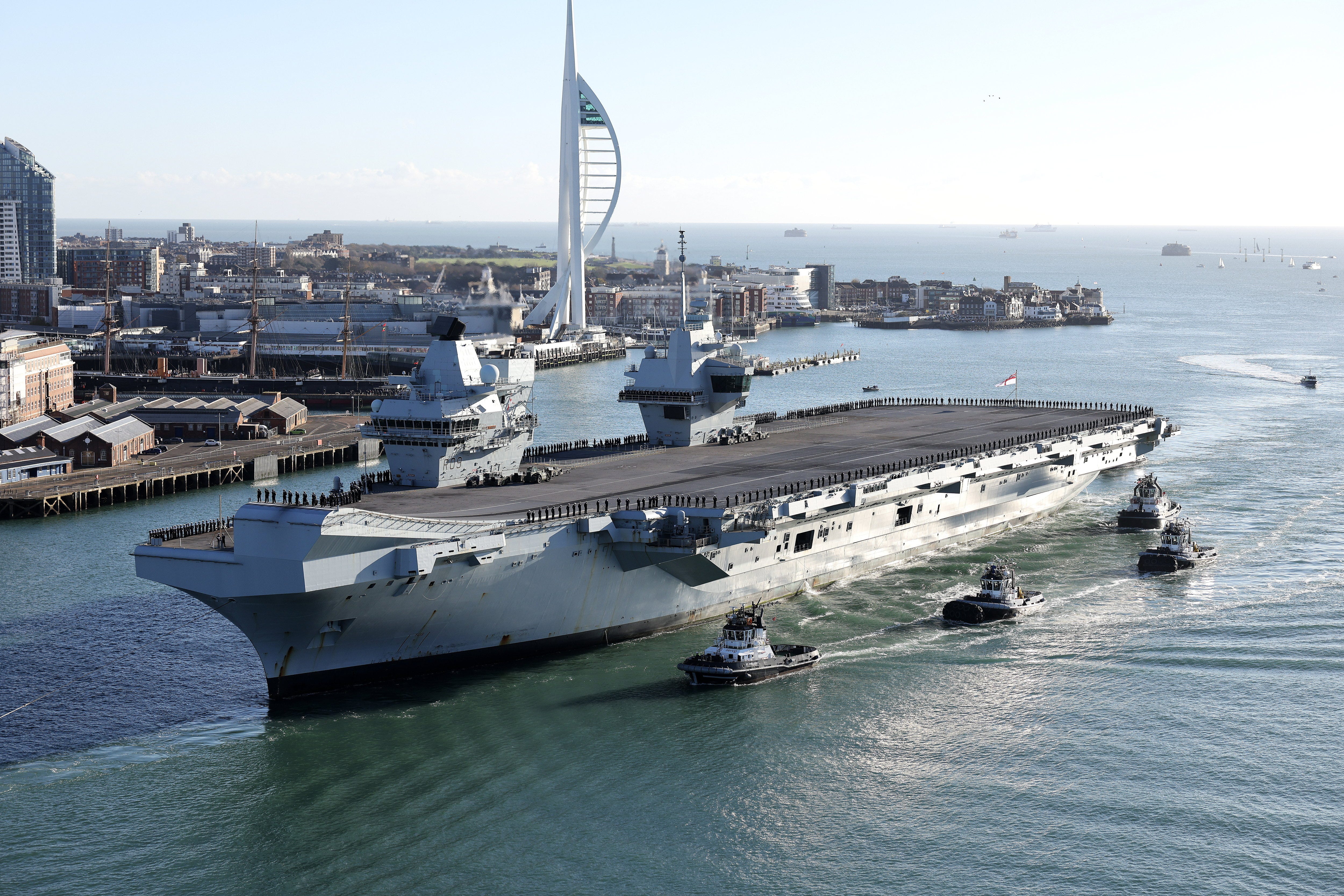 Technical issue detected on UK’s largest warship while docked in Norway