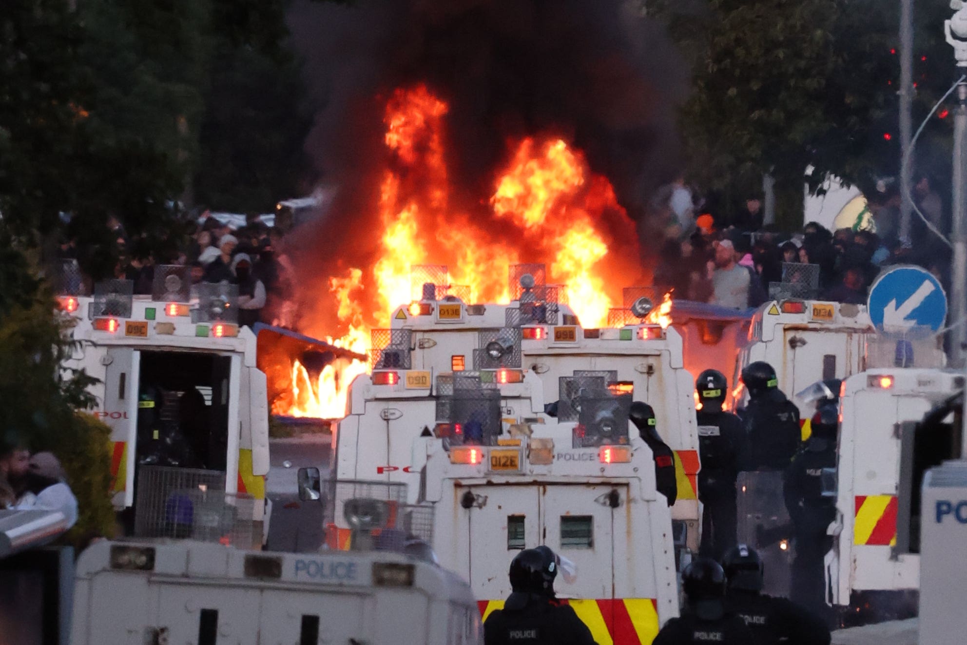 Northern Ireland suffers second night of unrest as rioters attack police