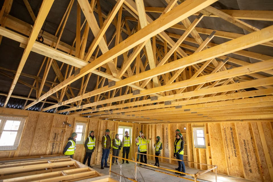 Some of London’s biggest housebuilders have toured Scotland’s world leading structural timber industry in a bid to find new ways of building houses at pace. Timber frame homes can be erected in as little as five days, London industry leaders were told.