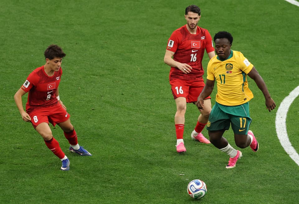 Nestory Irankunda netted Australia’s first goal 