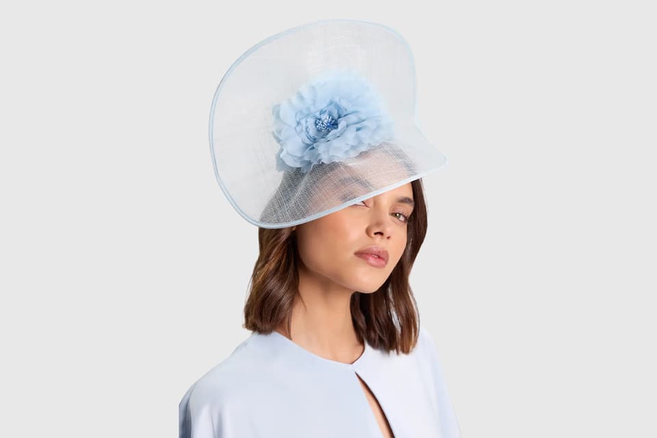 Karen Millen  blue fascinator 