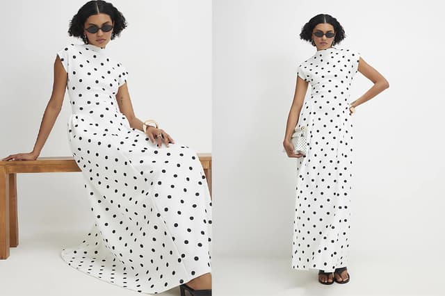 River Island polka dot dress