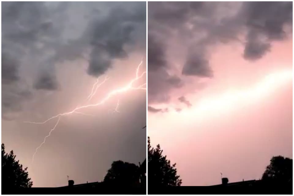 Lightning storm over London
