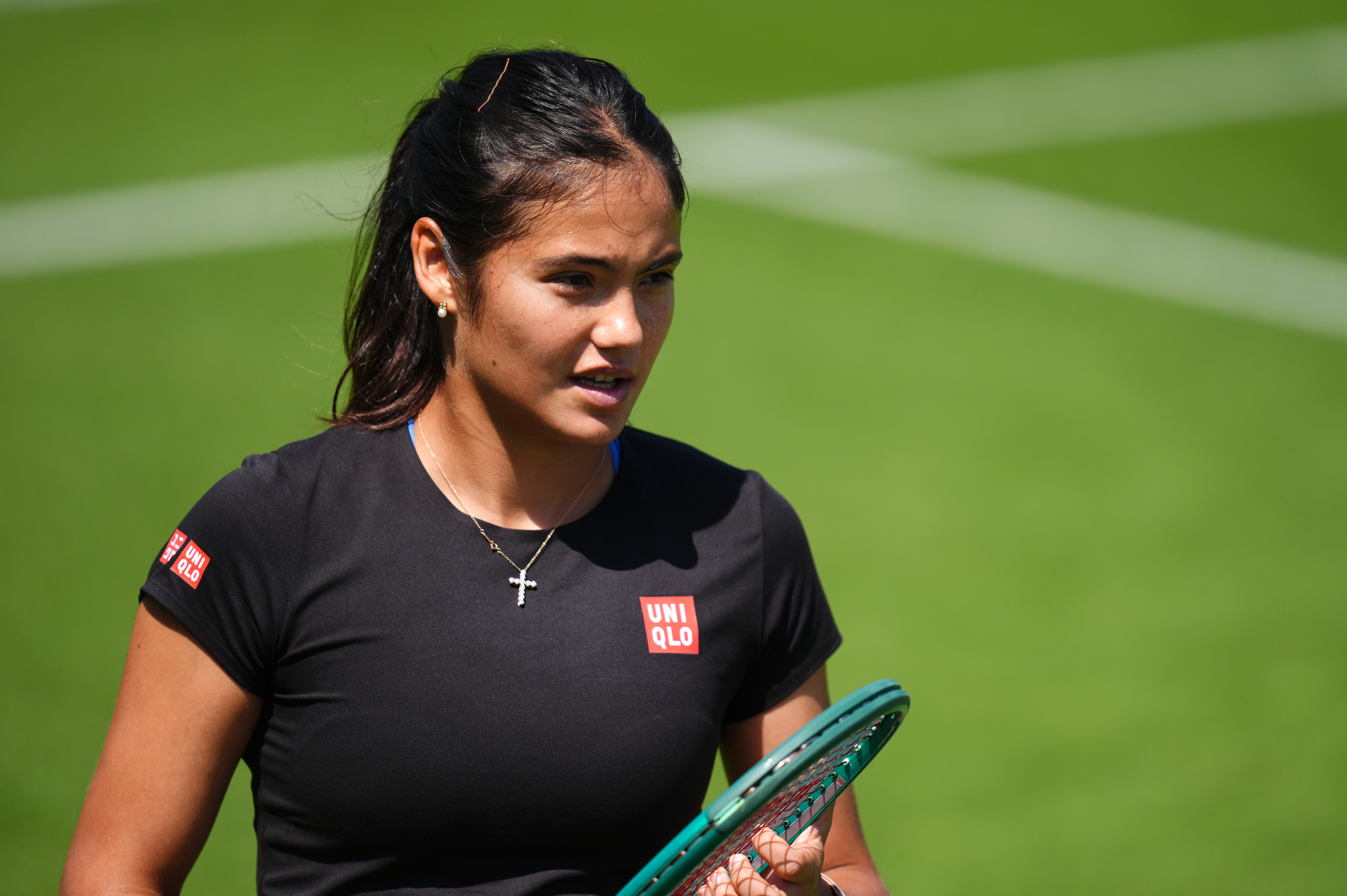 Raducanu suffers injury scare as British No1 misses practice on eve of Wimbledon