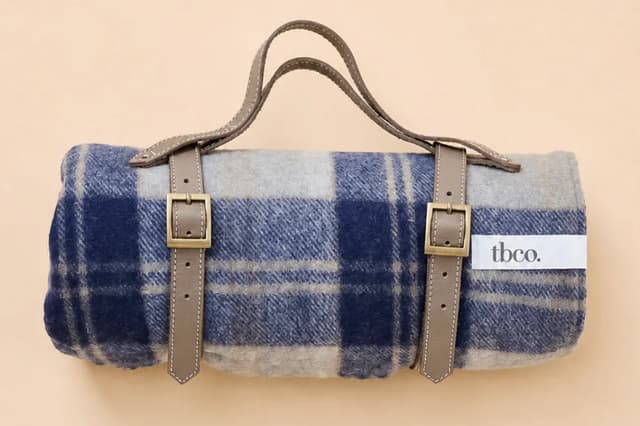 TBco recycled wool picnic blanket
