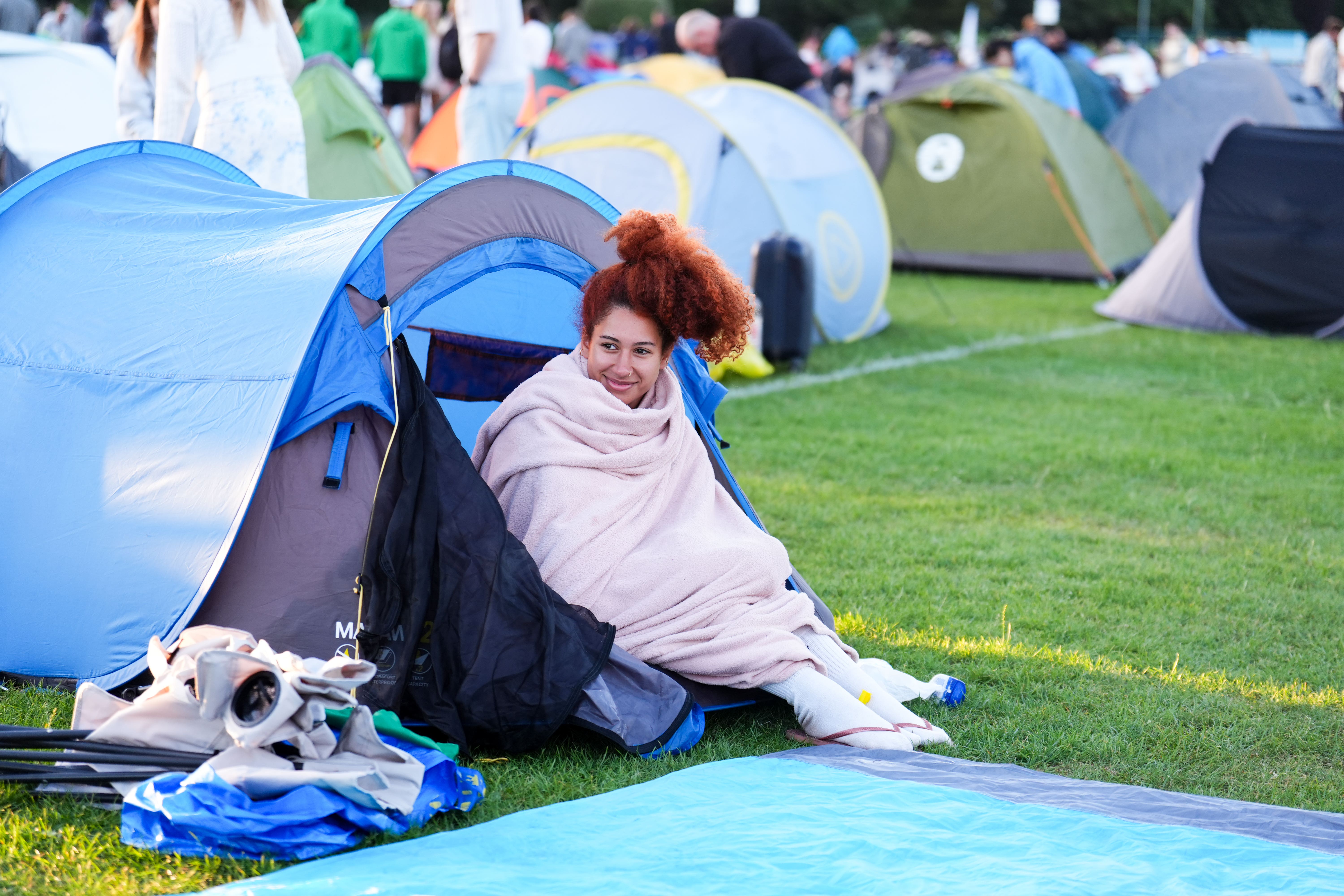 Ball games and birthdays: Thousands join queue for first day of Wimbledon