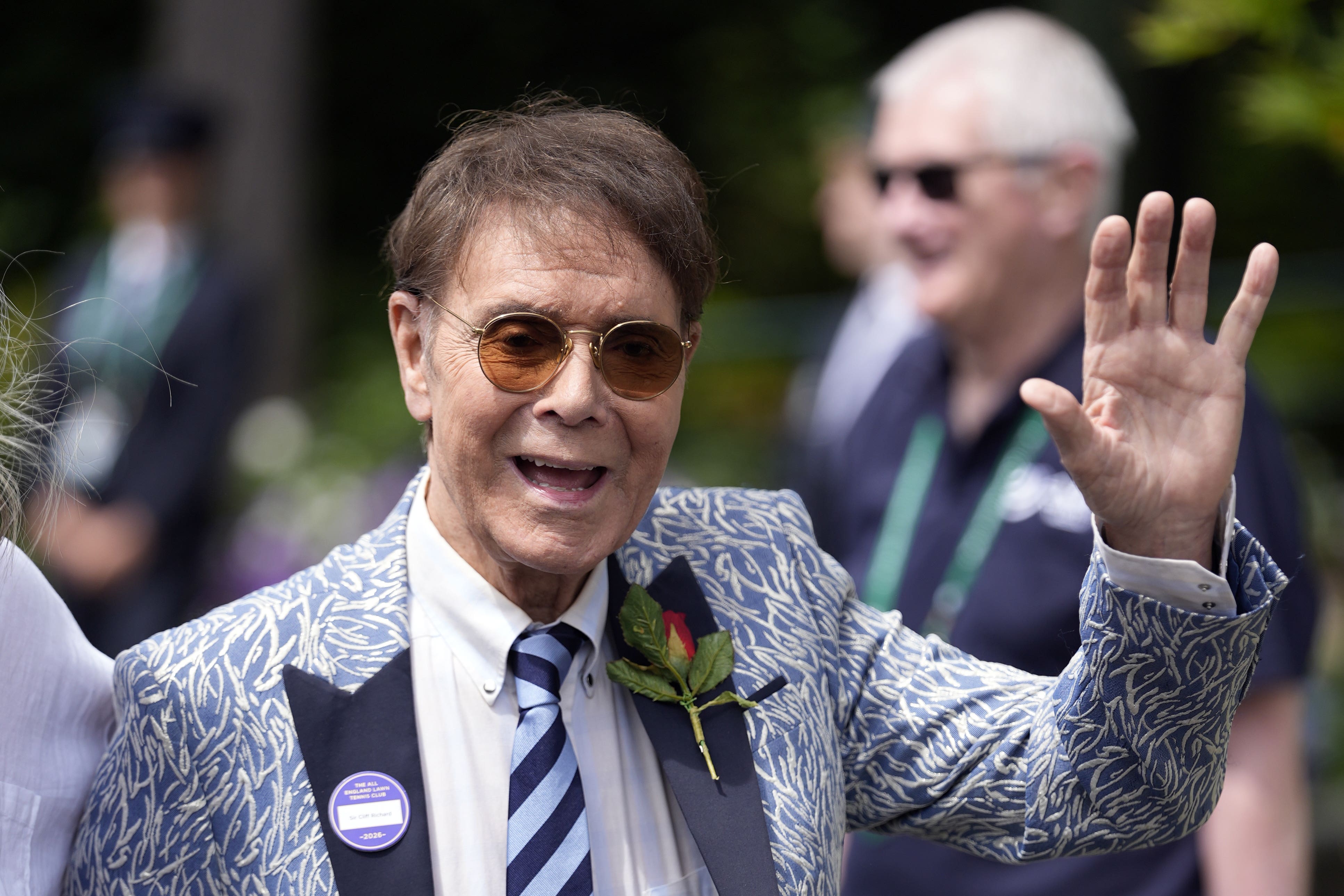 Celia Imrie, Cliff Richard and Katherine Jenkins among celebrities at Wimbledon