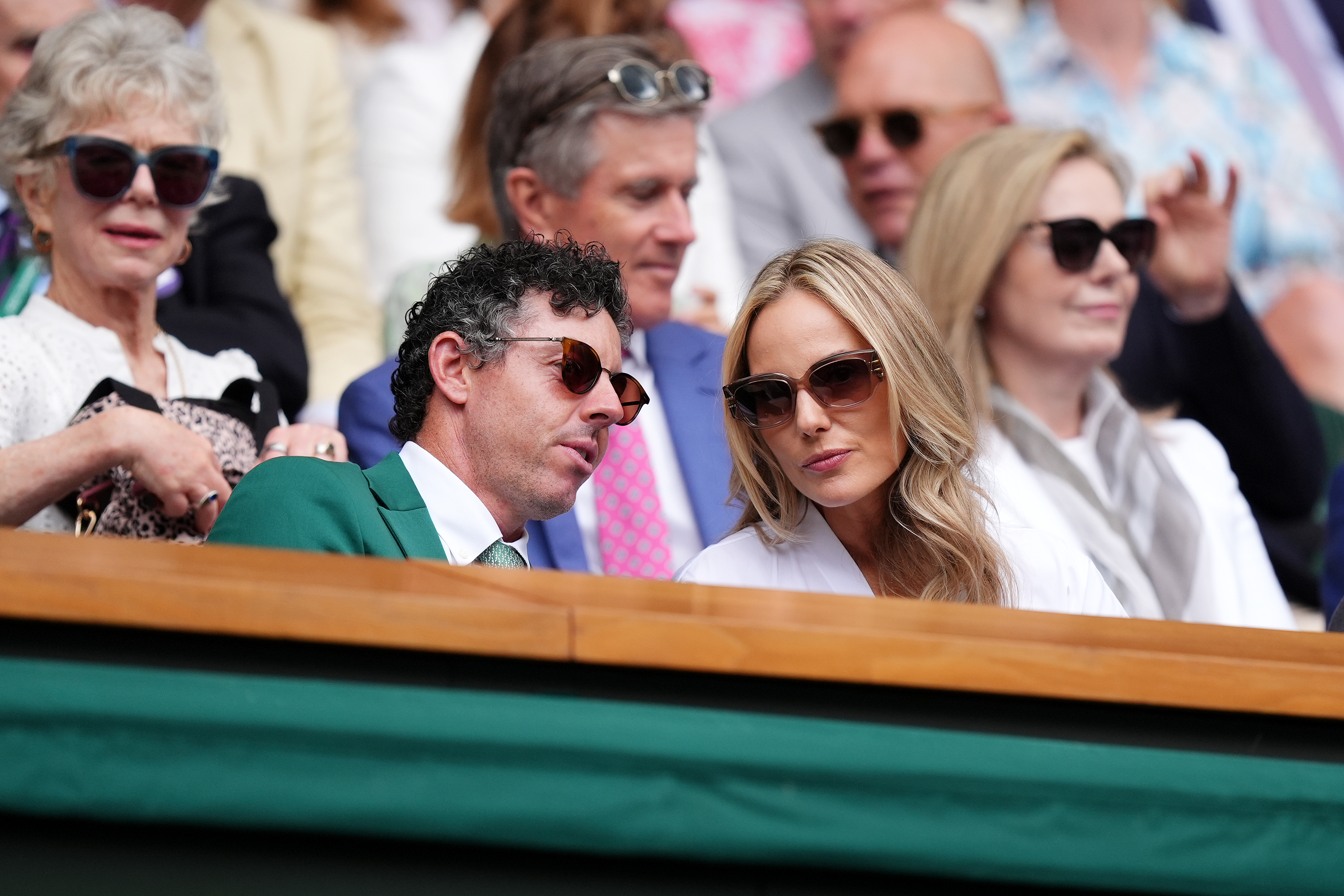 Rory McIlroy and Richard E Grant among stars in Wimbledon Royal Box on Day 3