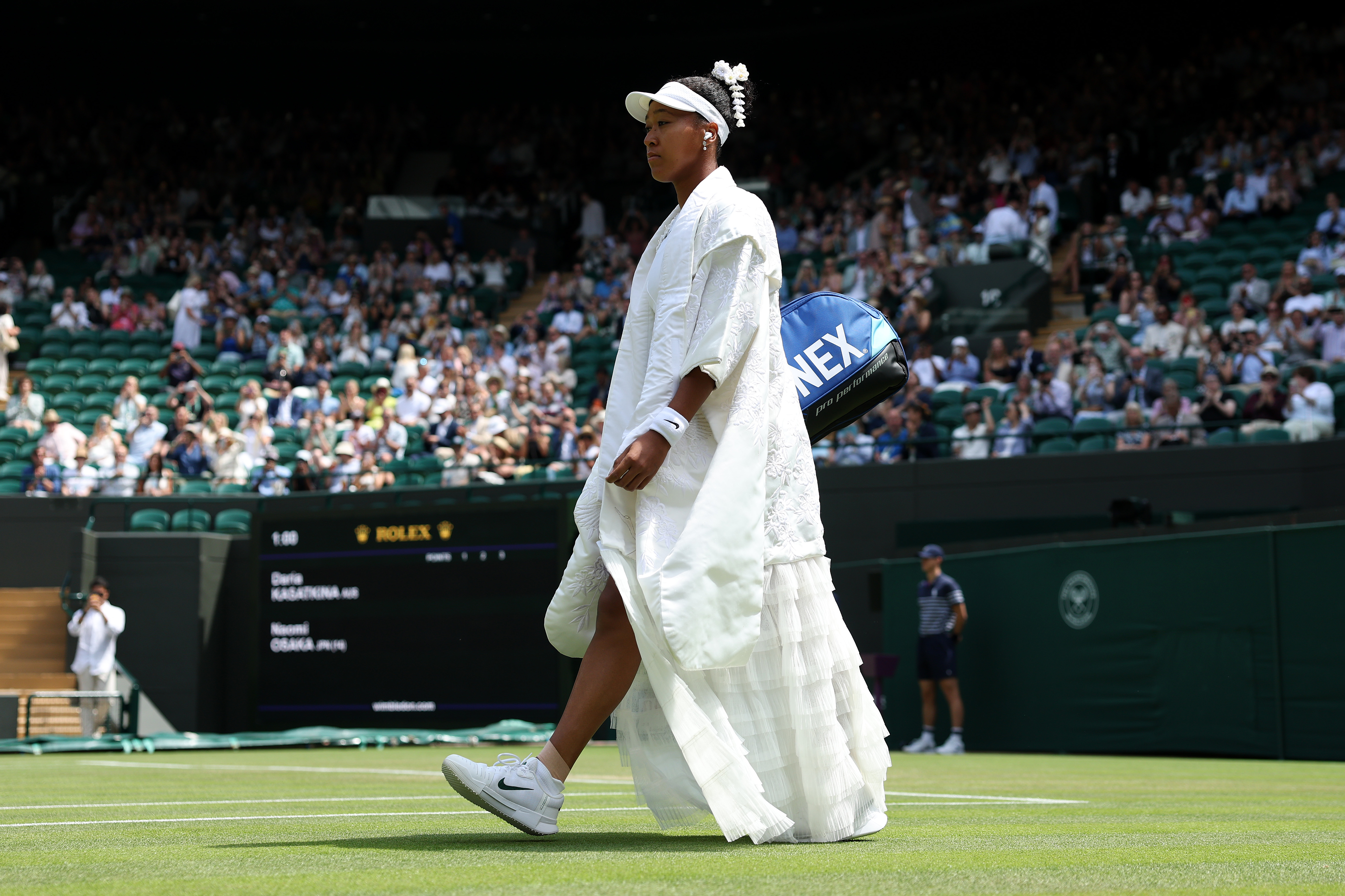 Naomi Osaka aces Wimbledon fashion with stunning pre-match outfit