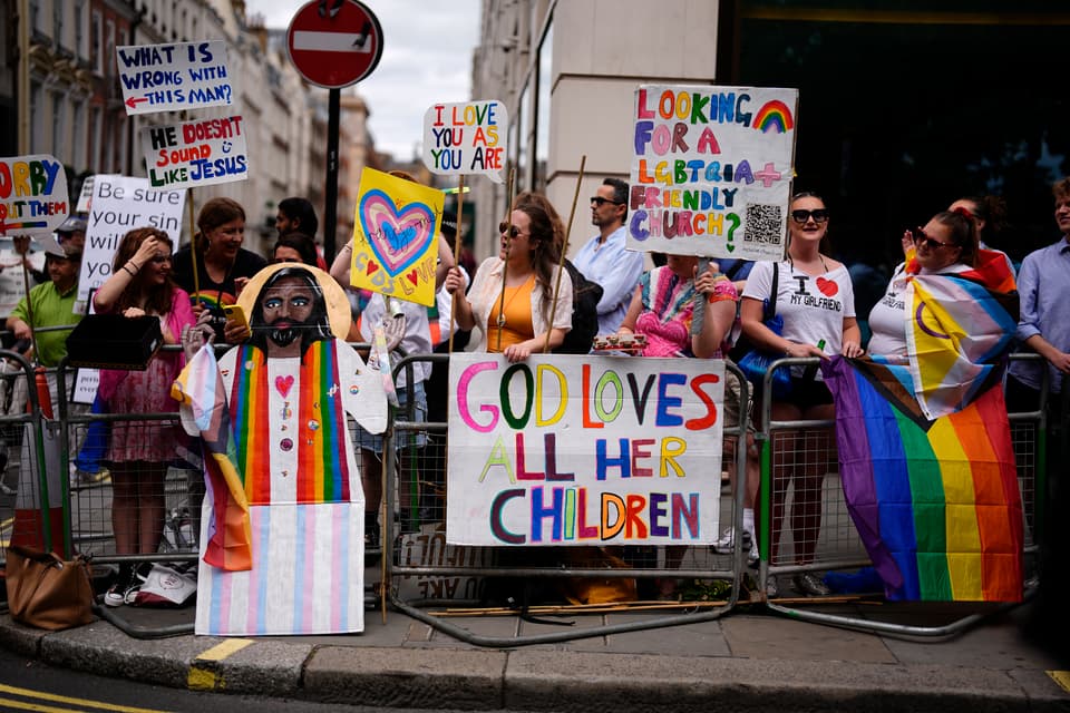 <p>The crowds watching the Pride in London parade in central London. Picture date: Saturday July 4, 2026.</p>